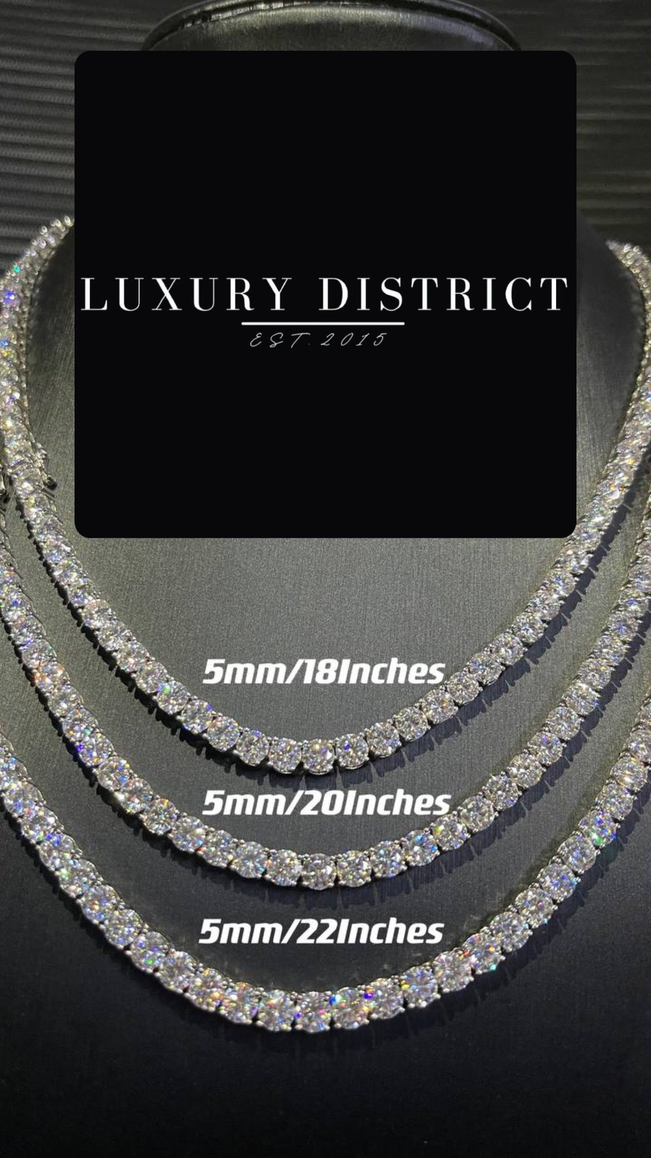 5MM TENNIS CHAIN – Distrixt18